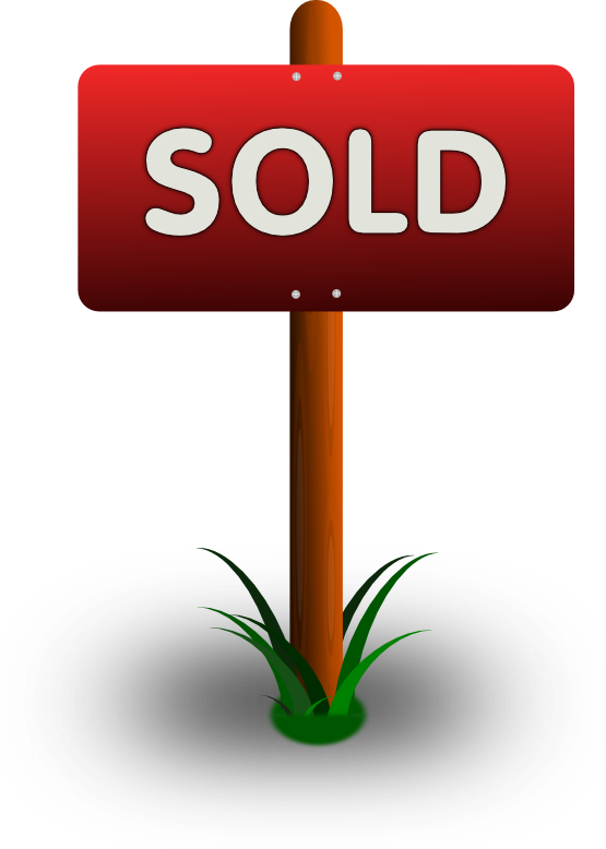 An image of a sold sign indicating a house sale